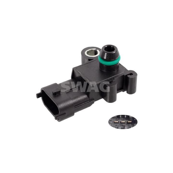 Jutiklis, kompresoriaus slėgis SWAG 33 10 2195