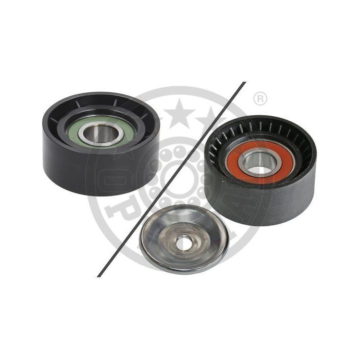 įtempiklio skriemulys, V formos rumbuotas diržas OPTIMAL 0-N1663S