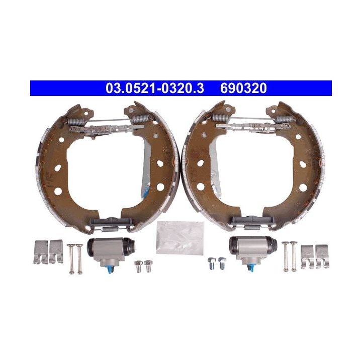Stabdžių trinkelių komplektas ATE 03.0521-0320.3