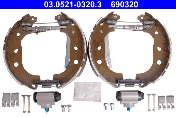Stabdžių trinkelių komplektas ATE 03.0521-0320.3