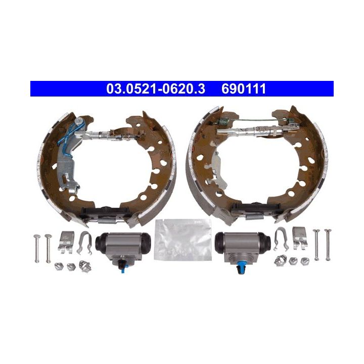 Stabdžių trinkelių komplektas ATE 03.0521-0620.3