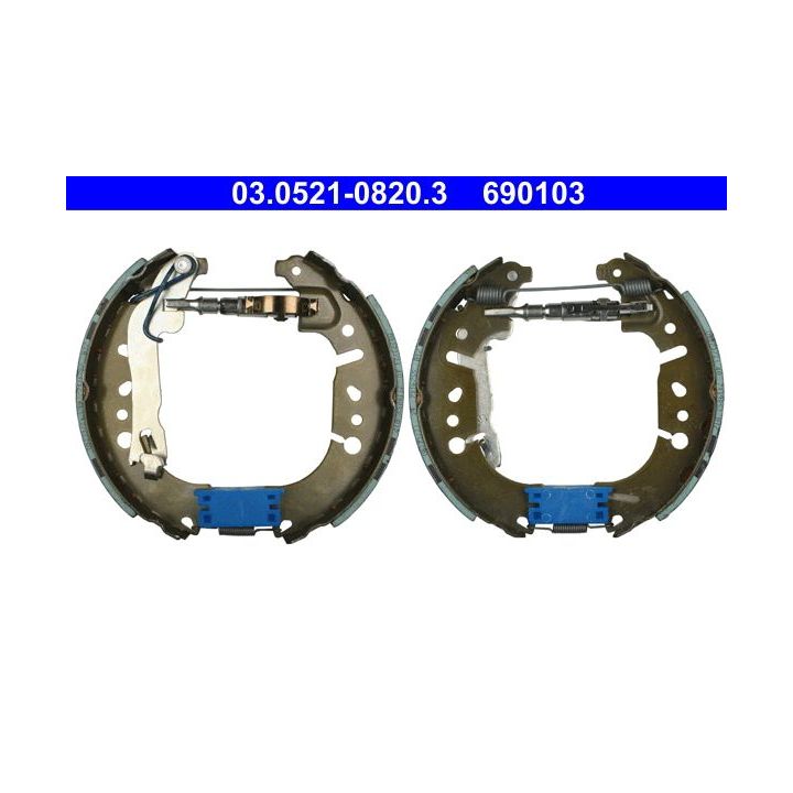 Stabdžių trinkelių komplektas ATE 03.0521-0820.3