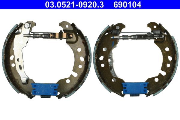 Stabdžių trinkelių komplektas ATE 03.0521-0920.3
