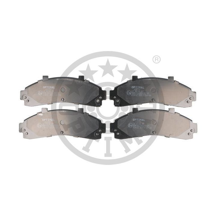 Stabdžių trinkelių rinkinys, diskinis stabdys OPTIMAL 10038