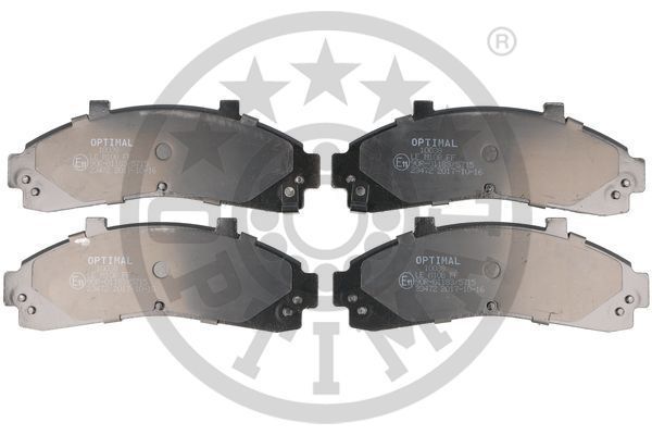 Stabdžių trinkelių rinkinys, diskinis stabdys OPTIMAL 10038