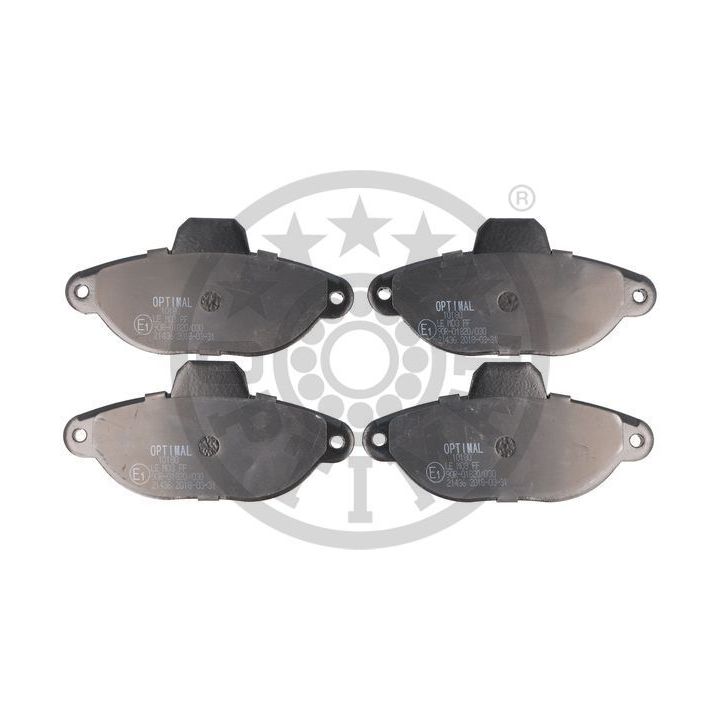 Stabdžių trinkelių rinkinys, diskinis stabdys OPTIMAL 10180