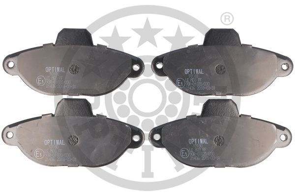 Stabdžių trinkelių rinkinys, diskinis stabdys OPTIMAL 10180