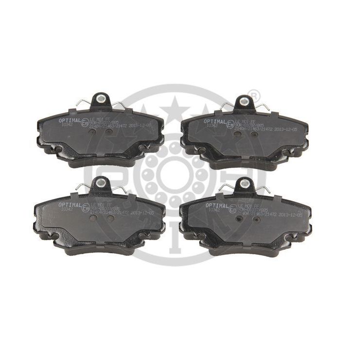 Stabdžių trinkelių rinkinys, diskinis stabdys OPTIMAL 10342