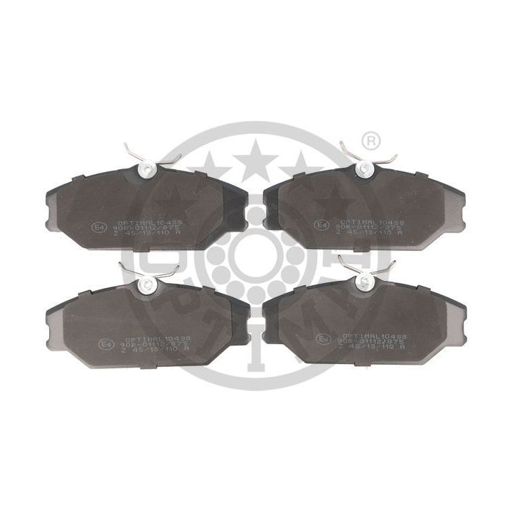 Stabdžių trinkelių rinkinys, diskinis stabdys OPTIMAL 10438