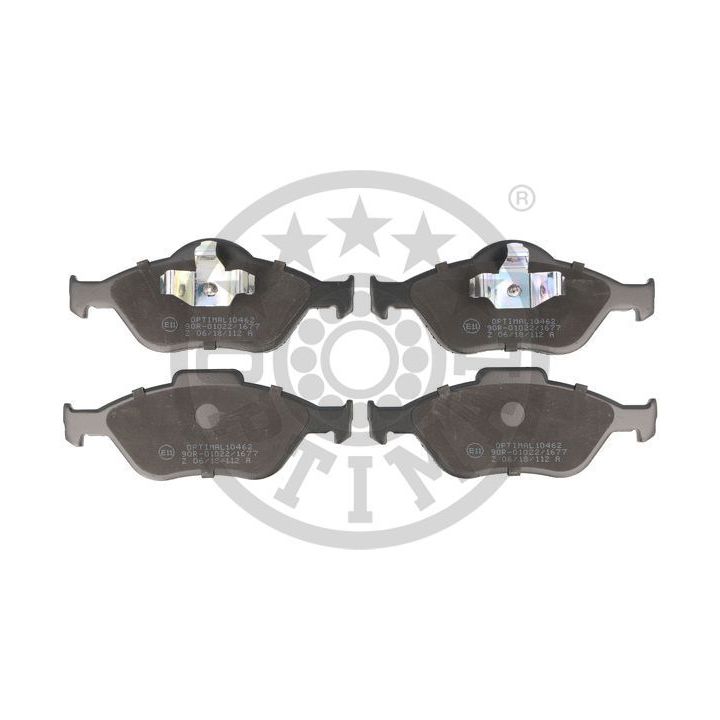 Stabdžių trinkelių rinkinys, diskinis stabdys OPTIMAL 10462