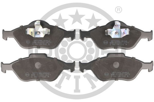 Stabdžių trinkelių rinkinys, diskinis stabdys OPTIMAL 10462