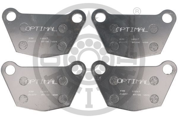 Stabdžių trinkelių rinkinys, diskinis stabdys OPTIMAL 12017