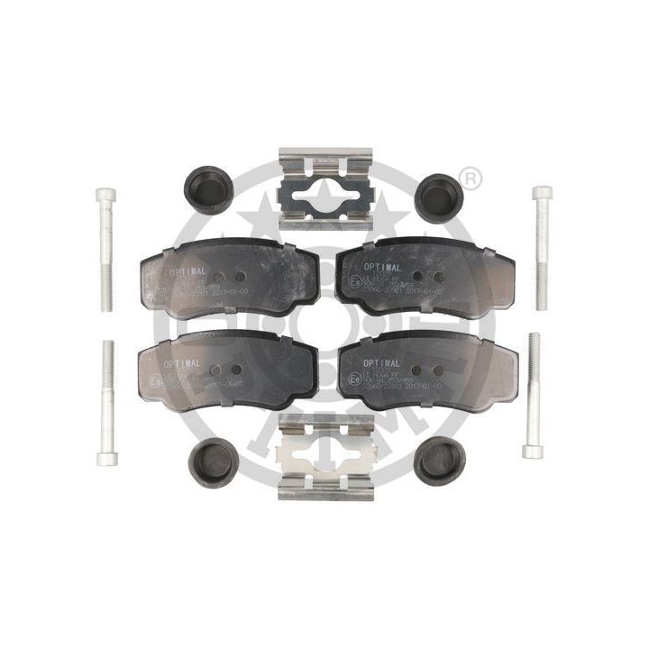 Stabdžių trinkelių rinkinys, diskinis stabdys OPTIMAL 12029