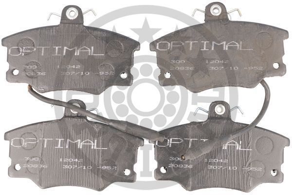 Stabdžių trinkelių rinkinys, diskinis stabdys OPTIMAL 12042