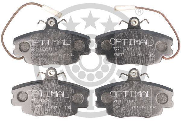 Stabdžių trinkelių rinkinys, diskinis stabdys OPTIMAL 12047