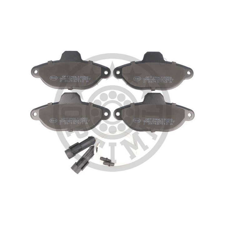 Stabdžių trinkelių rinkinys, diskinis stabdys OPTIMAL 12058