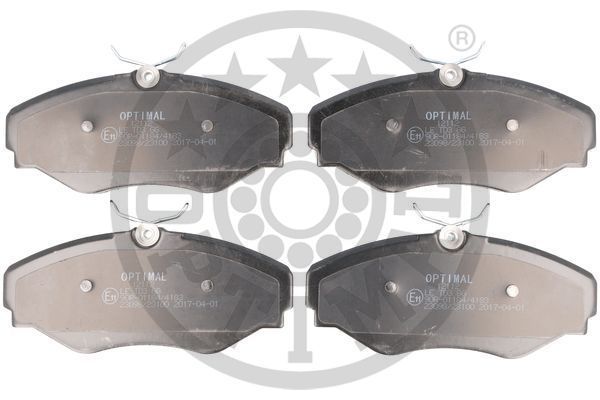 Stabdžių trinkelių rinkinys, diskinis stabdys OPTIMAL 12112