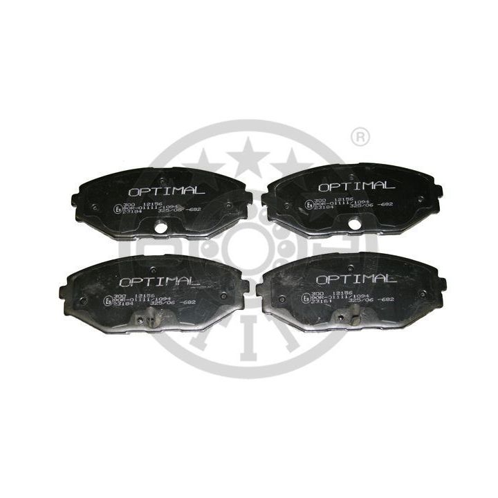 Stabdžių trinkelių rinkinys, diskinis stabdys OPTIMAL 12156