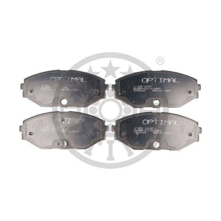 Stabdžių trinkelių rinkinys, diskinis stabdys OPTIMAL 12157