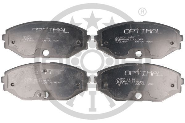 Stabdžių trinkelių rinkinys, diskinis stabdys OPTIMAL 12157