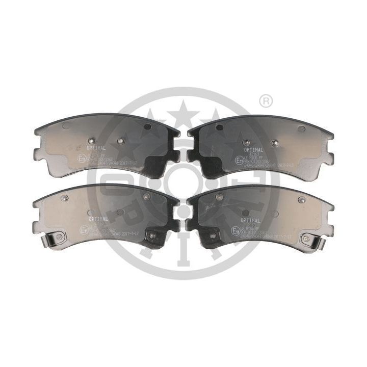 Stabdžių trinkelių rinkinys, diskinis stabdys OPTIMAL 12163