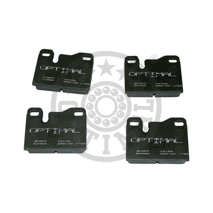 Stabdžių trinkelių rinkinys, diskinis stabdys OPTIMAL 12196