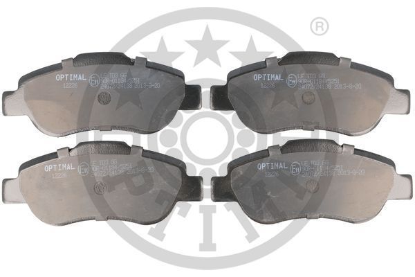 Stabdžių trinkelių rinkinys, diskinis stabdys OPTIMAL 12226