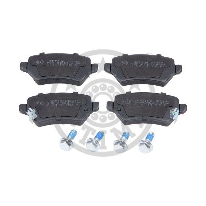 Stabdžių trinkelių rinkinys, diskinis stabdys OPTIMAL 12264