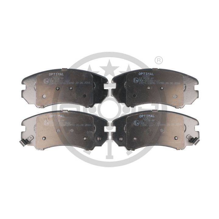 Stabdžių trinkelių rinkinys, diskinis stabdys OPTIMAL 12267