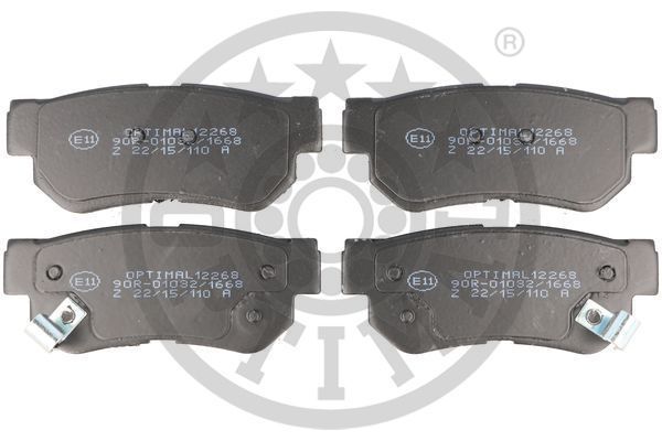 Stabdžių trinkelių rinkinys, diskinis stabdys OPTIMAL 12268