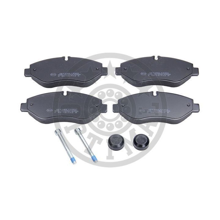 Stabdžių trinkelių rinkinys, diskinis stabdys OPTIMAL 12301