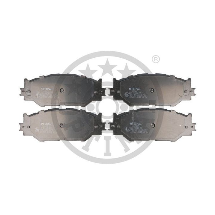 Stabdžių trinkelių rinkinys, diskinis stabdys OPTIMAL 12307