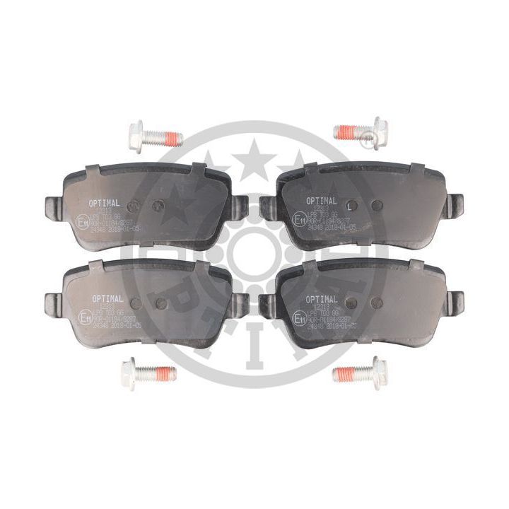 Stabdžių trinkelių rinkinys, diskinis stabdys OPTIMAL 12313