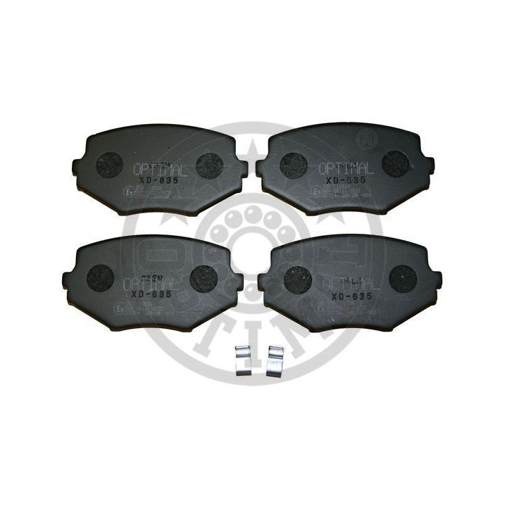 Stabdžių trinkelių rinkinys, diskinis stabdys OPTIMAL 12326