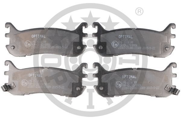 Stabdžių trinkelių rinkinys, diskinis stabdys OPTIMAL 12328