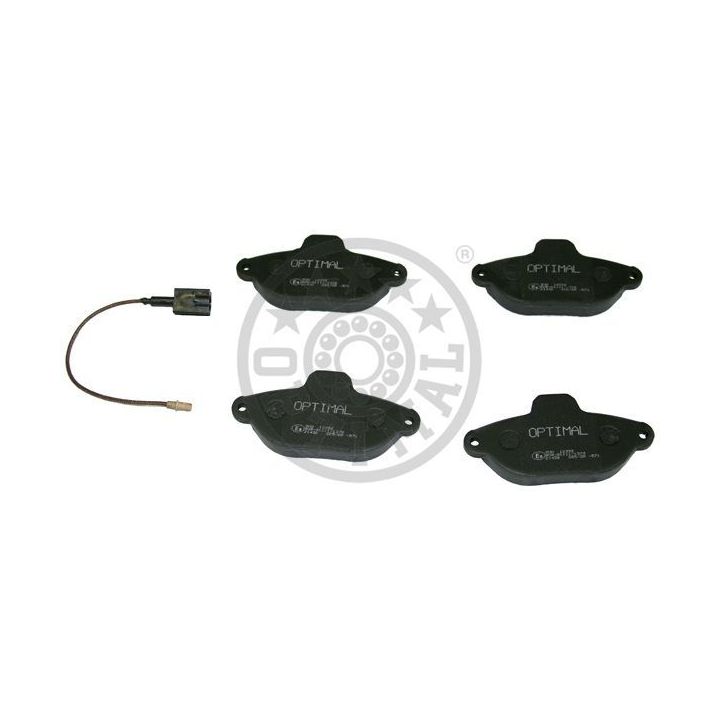 Stabdžių trinkelių rinkinys, diskinis stabdys OPTIMAL 12332