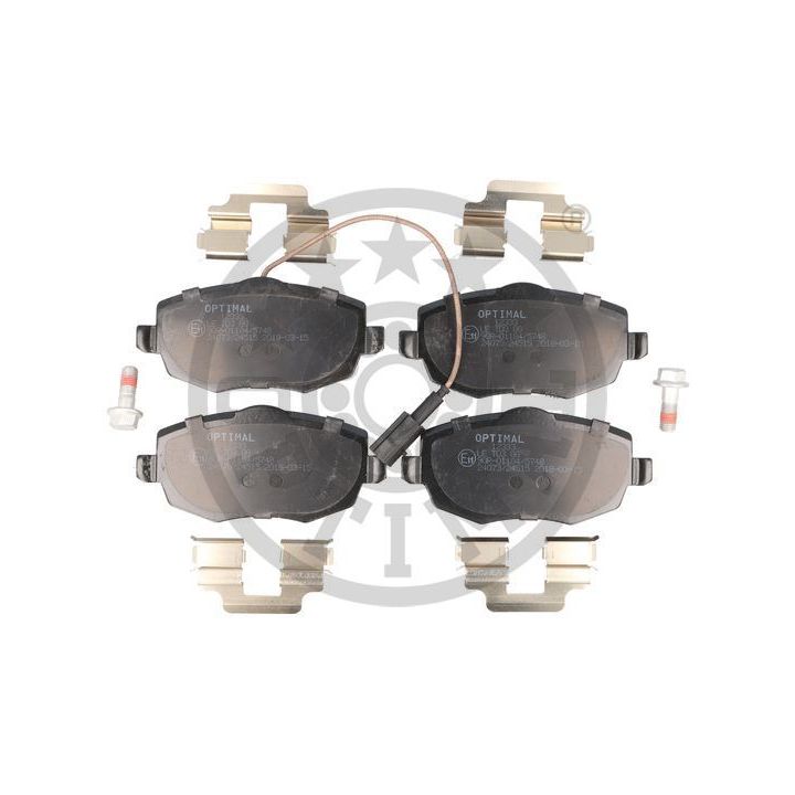 Stabdžių trinkelių rinkinys, diskinis stabdys OPTIMAL 12333