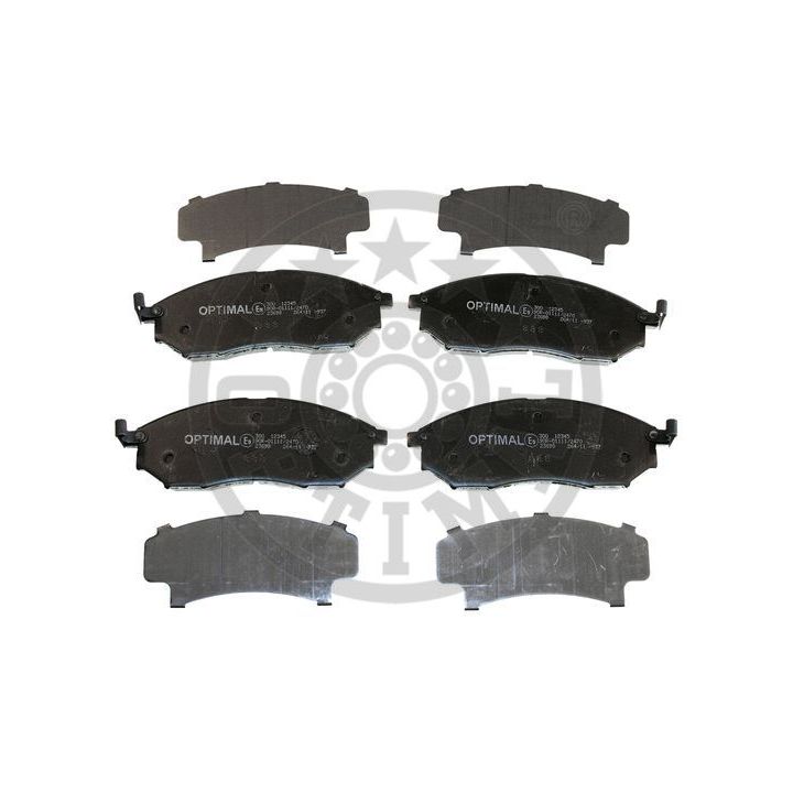 Stabdžių trinkelių rinkinys, diskinis stabdys OPTIMAL 12345