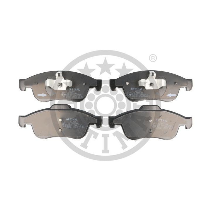 Stabdžių trinkelių rinkinys, diskinis stabdys OPTIMAL 12392