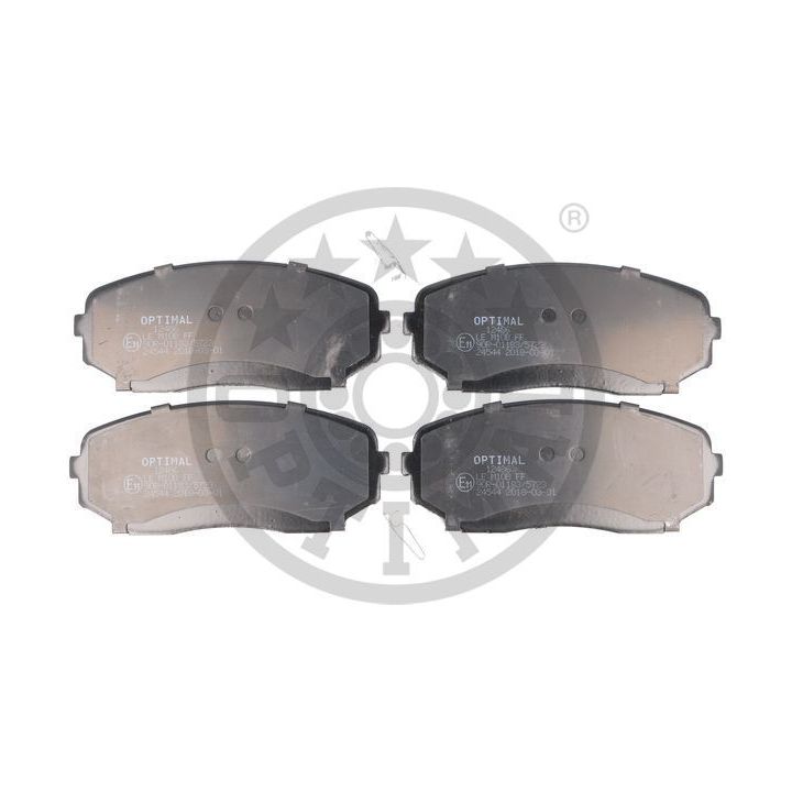 Stabdžių trinkelių rinkinys, diskinis stabdys OPTIMAL 12486