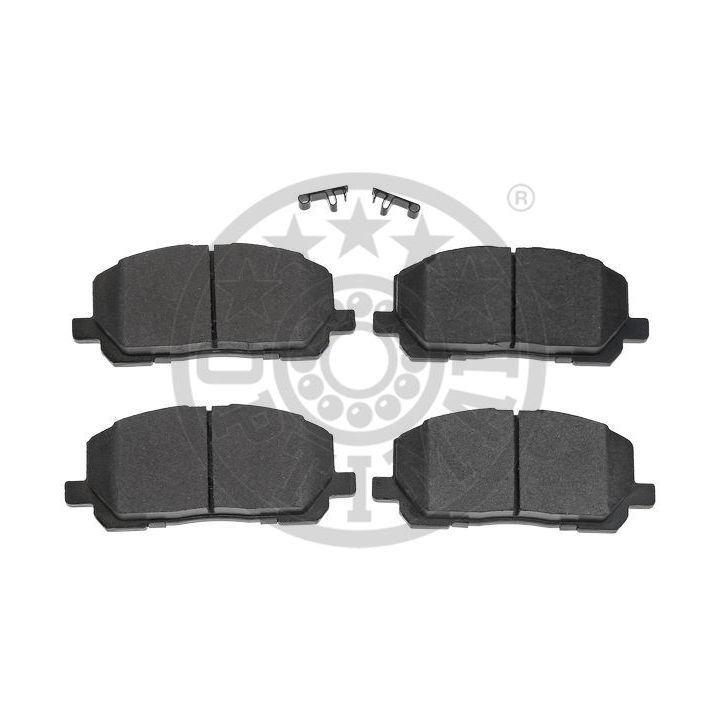 Stabdžių trinkelių rinkinys, diskinis stabdys OPTIMAL 12496