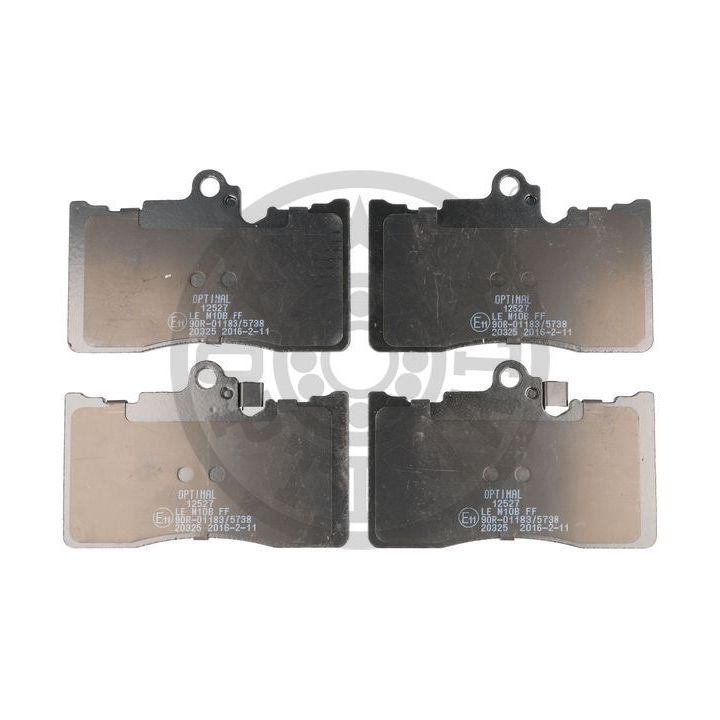 Stabdžių trinkelių rinkinys, diskinis stabdys OPTIMAL 12527