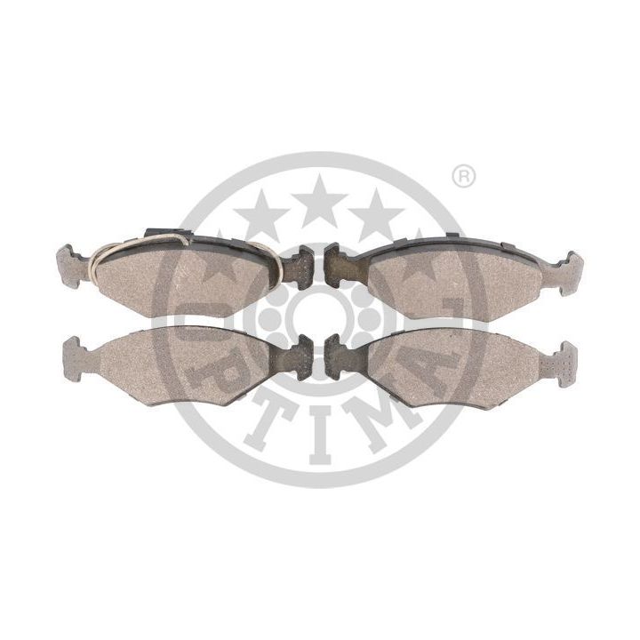 Stabdžių trinkelių rinkinys, diskinis stabdys OPTIMAL 12529