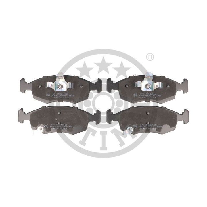 Stabdžių trinkelių rinkinys, diskinis stabdys OPTIMAL 12555