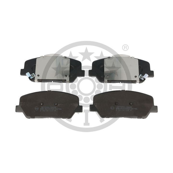 Stabdžių trinkelių rinkinys, diskinis stabdys OPTIMAL 12628