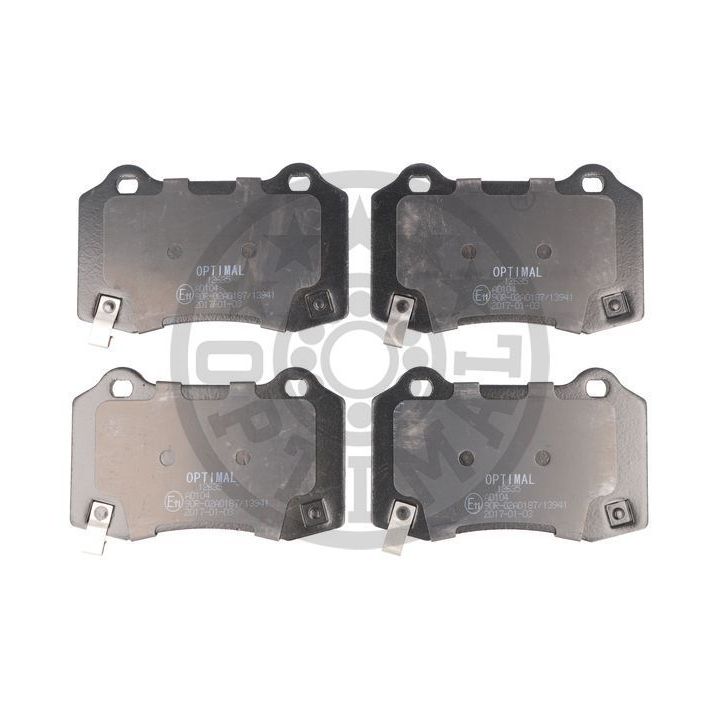 Stabdžių trinkelių rinkinys, diskinis stabdys OPTIMAL 12635