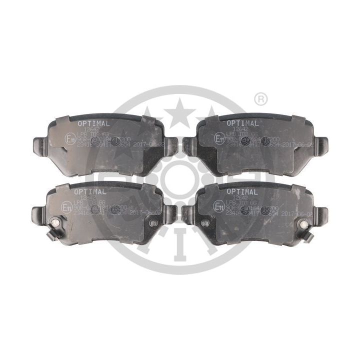 Stabdžių trinkelių rinkinys, diskinis stabdys OPTIMAL 12642