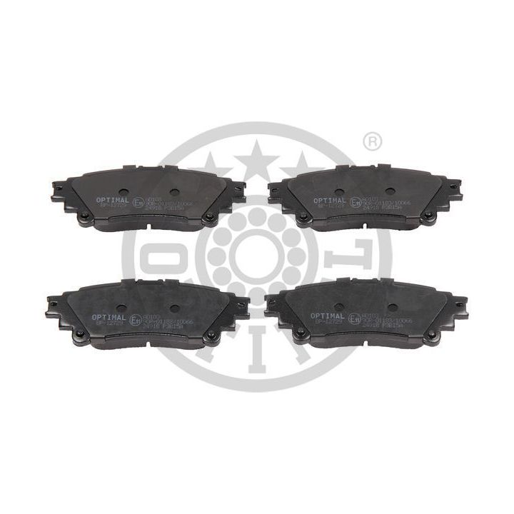 Stabdžių trinkelių rinkinys, diskinis stabdys OPTIMAL 12729