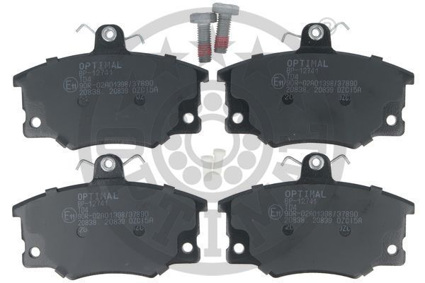 Stabdžių trinkelių rinkinys, diskinis stabdys OPTIMAL 12741