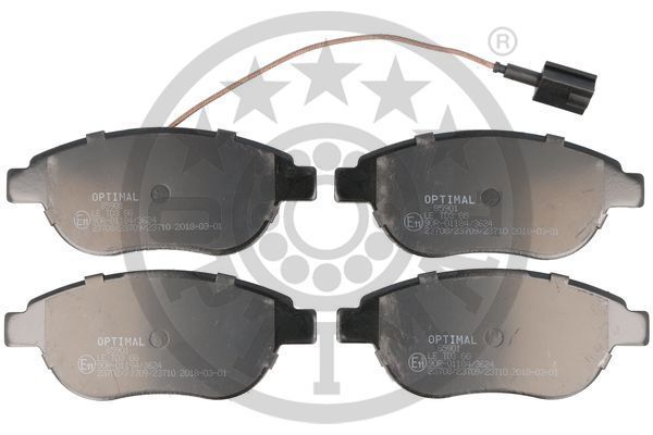 Stabdžių trinkelių rinkinys, diskinis stabdys OPTIMAL 85901